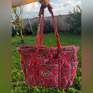 Vera Bradley Pink Paisley Travel Tote